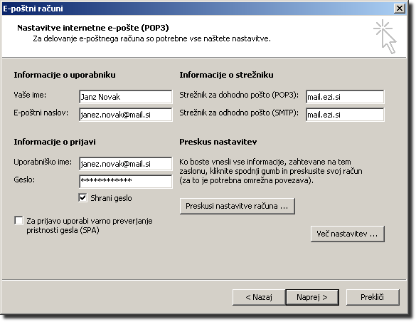 Outlook 2003 - POP3